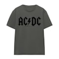 Miniatyrbild 1 av 5: AC/DC Unisex Vuxen Sliten Logotyp T-Shirt S Kolgrå Charcoal S