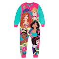 Miniatyrbild 1 av 4: Disney Princess Flickfleece Pyjamas för Flickor 5-6 År Rosa/Blå Pink/Blue 5-6 Years