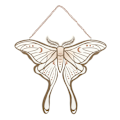 Miniatyrbild 1 av 3: Something Different Luna Moth Hängskylt One Size Brun/Vit Brown/White One Size