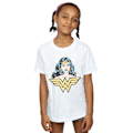 Miniatyrbild 2 av 6: Wonder Woman Girls Gaze Bomull T-shirt 5-6 år Vit White 5-6 Years