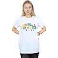 Miniatyrbild 2 av 3: Friends Dam/Damer De Vet Inte Script Bomull Boyfriend T White 4XL
