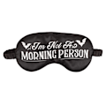 Miniatyrbild 1 av 3: Something Different Unisex Vuxen Jag Är Inte En Morgonperson Satin Black/White One Size