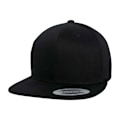 Miniatyrbild 1 av 2: Flexfit ekologisk bomull Snapback Baseball Cap One Size Svart Black One Size