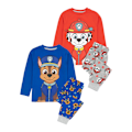 Miniatyrbild 1 av 6: Paw Patrol Barnkläder för barn/ungdomar Chase & Marshall (2-pack) Blue/Red/Grey 4-5 Years