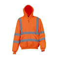 Miniatyrbild 1 av 3: Yoko herr Hög synlighet Pull-Over Hoodie 2XL Orange Orange 2XL
