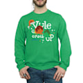 Miniatyrbild 3 av 5: National Lampoon's Christmas Vacation Herr Yule Crack Up Sweatshirt Irish Green S