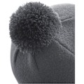 Miniatyrbild 2 av 2: Beechfield Original Pom Pom Beanie One Size Graphite Grey Graphite Grey One Size