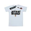 Star Wars Pojkar Kiddie Logotyp T-shirt 3-4 År Vit White 3-4 Years
