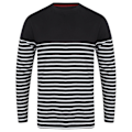 Miniatyrbild 1 av 3: Front Row Herr Långärmad Breton Randig T-shirt XXL Marinblå/Vit Navy/White XXL