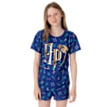 Miniatyrbild 4 av 4: Harry Potter Pyjamas för barn/ungdomar, kort modell, 13-14 år, blå Blue 13-14 Years