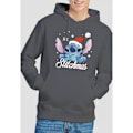 Miniatyrbild 4 av 4: Lilo & Stitch Herr A Stitchmas Jul Hoodie M Kol Charcoal M