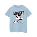 Miniatyrbild 1 av 3: Disney Girls Mickey Mouse Team Mickey Fotboll Bomull T-shirt 7 Baby Blue 7-8 Years