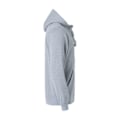 Miniatyrbild 4 av 4: Clique Herr Basic Full Zip Hoodie 4XL Grå Melange Grey Melange 4XL