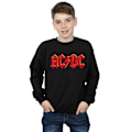 Miniatyrbild 2 av 3: ACDC Boys Red Logo Sweatshirt 9-11 år Svart Black 9-11 Years