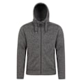 Miniatyrbild 1 av 4: Mountain Warehouse Mens Nevis Fleece Full Zip Hoodie XL Svart Black XL