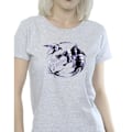 Miniatyrbild 3 av 4: Netflix Dam/Dam The Witcher Wolf Logo Infill Bomull T-shirt Sports Grey L