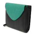 Miniatyrbild 4 av 4: Eastern Counties Leather Una Colour Block Läderplånbok One Size Black/Jade One Size