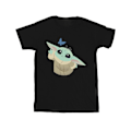 Miniatyrbild 1 av 3: Star Wars Boys The Mandalorian Butterfly Catching T-Shirt 7-8 år Black 7-8 Years