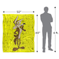 Miniatyrbild 5 av 6: Looney Tunes Karaktärskollage Wile E Coyote Filt One Size M Multicoloured One Size