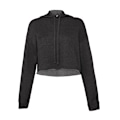 Miniatyrbild 1 av 3: Bella + Canvas Dam/Damer Fleece Crop Hoodie L Mörkgrå Heather Dark Grey Heather L