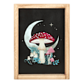 Miniatyrbild 1 av 3: Something Different Forest Mushroom Inramad Konsttryck En Storlek B Black/Beige/White One Size