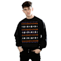 Miniatyrbild 2 av 5: Disney Herr Nightmare Before Christmas Halloween Ikoner Sweatshirt Black S