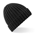 Miniatyrbild 1 av 2: Beechfield Unisex Chunky Ribbed Vintermössa En storlek Svart Black One size