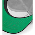 Miniatyrbild 3 av 3: Beechfield Original Flat Peak Snapback Cap One Size Grå/Svart Grey/Black One Size