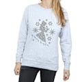 Miniatyrbild 3 av 5: Disney Princess Dam/Damer Belle Vinter Silhouette Sweatshirt Sports Grey M