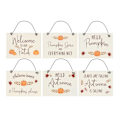Miniatyrbild 3 av 3: Something Different Hello Autumn Mini Hängande Skylt Set (Paket med Brown/Cream/Orange One Size