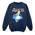 Miniatyrbild 1 av 3: Disney Girls Alice In Wonderland Take A Bow Sweatshirt 12-13 År Navy Blue 12-13 Years