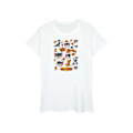 Miniatyrbild 1 av 3: Tom And Jerry Dam T-shirt i bomull med många ansikten för kvinnor/damer White 3XL