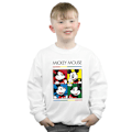 Miniatyrbild 2 av 3: Disney Boys Mickey Mouse Square Colour Sweatshirt 5-6 år Vit White 5-6 Years