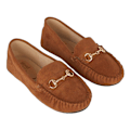 Miniatyrbild 1 av 3: Good For The Sole Dam/Dam Nina Snaffle Detalj Bred Loafer Tan 5 UK