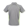 Miniatyrbild 2 av 2: Finden & Hales Herr Piped Performance Sports Polo Shirt M Gunme Gunmetal Grey/Lime M