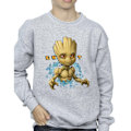 Miniatyrbild 3 av 4: Guardians Of The Galaxy Pojkar Groot Blommor Sweatshirt 9-11 År Sports Grey 9-11 Years