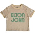Miniatyrbild 1 av 3: Elton John Unisex Vuxen Text Crop Top M Sand Sand M