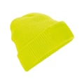 Miniatyrbild 1 av 2: Beechfield Vuxna Thinsulate Printers Beanie One Size Fluorescerande Fluorescent Yellow One Size