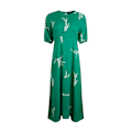 Miniatyrbild 1 av 3: Weird Fish Damklänning Everly Printed Eco Viscose 18 UK Evergreen 18 UK