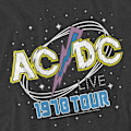 Miniatyrbild 4 av 5: AC/DC Unisex Vuxen Live T-Shirt M Kolgrå Charcoal M