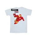 Miniatyrbild 1 av 5: Marvel Girls Iron Man Enkel Bomull T-shirt 5-6 År Vit White 5-6 Years