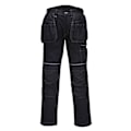 Miniatyrbild 1 av 2: Portwest herr PW3 stretch byxfickor arbetsbyxor 41R svart Black 41R