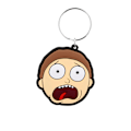 Miniatyrbild 1 av 2: Rick And Morty Terrified Face Morty Nyckelring En Storlek Flerfärgad Multicoloured One Size