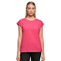 Miniatyrbild 5 av 5: Bygg ditt varumärke Dam/Dam Extended Shoulder T-Shirt 4XL Hi Hibiscus Pink 4XL
