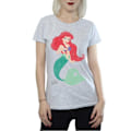 Miniatyrbild 3 av 5: Disney Princess Damkläder/Dam Classic Ariel Bomull T-shirt M He Heather Grey M