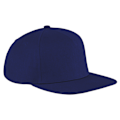 Miniatyrbild 1 av 2: Beechfield Unisex Original Flat Peak Snapback Cap One Size Fren French Navy/French Navy One Size