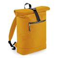 Miniatyrbild 1 av 2: Bagbase Rullad Topp Ryggsäck i Återvunnet Material One Size Senapsgul Mustard Yellow One Size