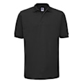 Miniatyrbild 1 av 2: Russell Herr Poloshirt mit Rippkragen und -manschetten, Kurzarm, 3XL, Schwarz Black 3XL