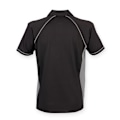 Miniatyrbild 2 av 3: Finden & Hales Herr Piped Performance Sports Polo Shirt S Svart Black/Gunmetal Grey S
