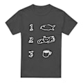 Miniatyrbild 1 av 5: Twin Peaks Unisex Vuxen Kaffe Stock Fisk T-Shirt M Kolgrå Charcoal M